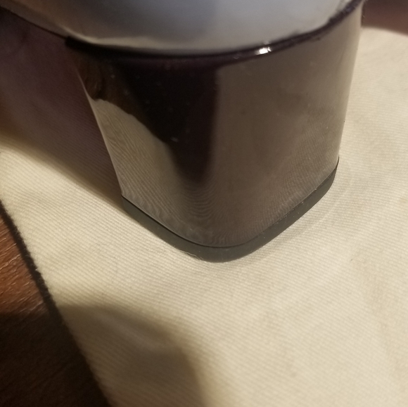 Fendi Blue/Plum Patent Colorblock Pump, sz 36.5 - Picture 6 of 9